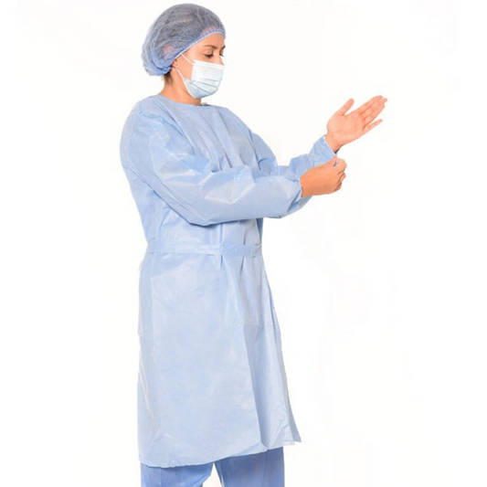 Gown With Elastic Cuff